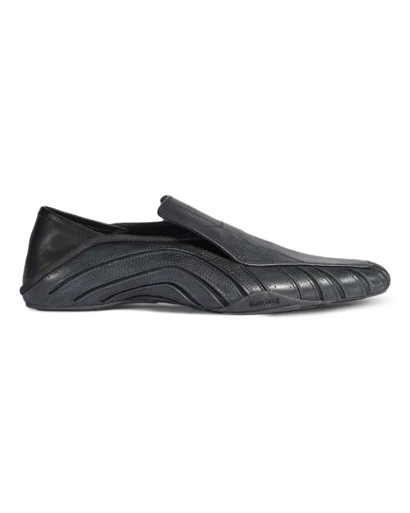 Gucci Klassische Slip-On-Sneakers - Schwarz Schwarz