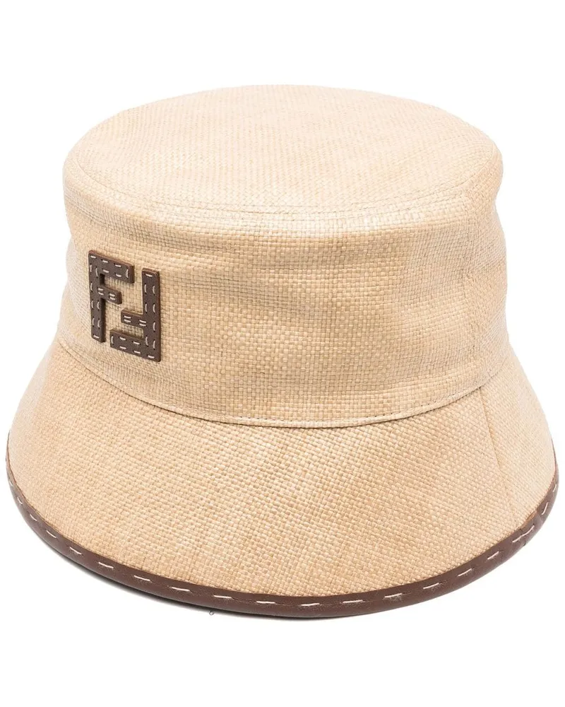 Fendi Baseballkappe mit FF - Nude Nude