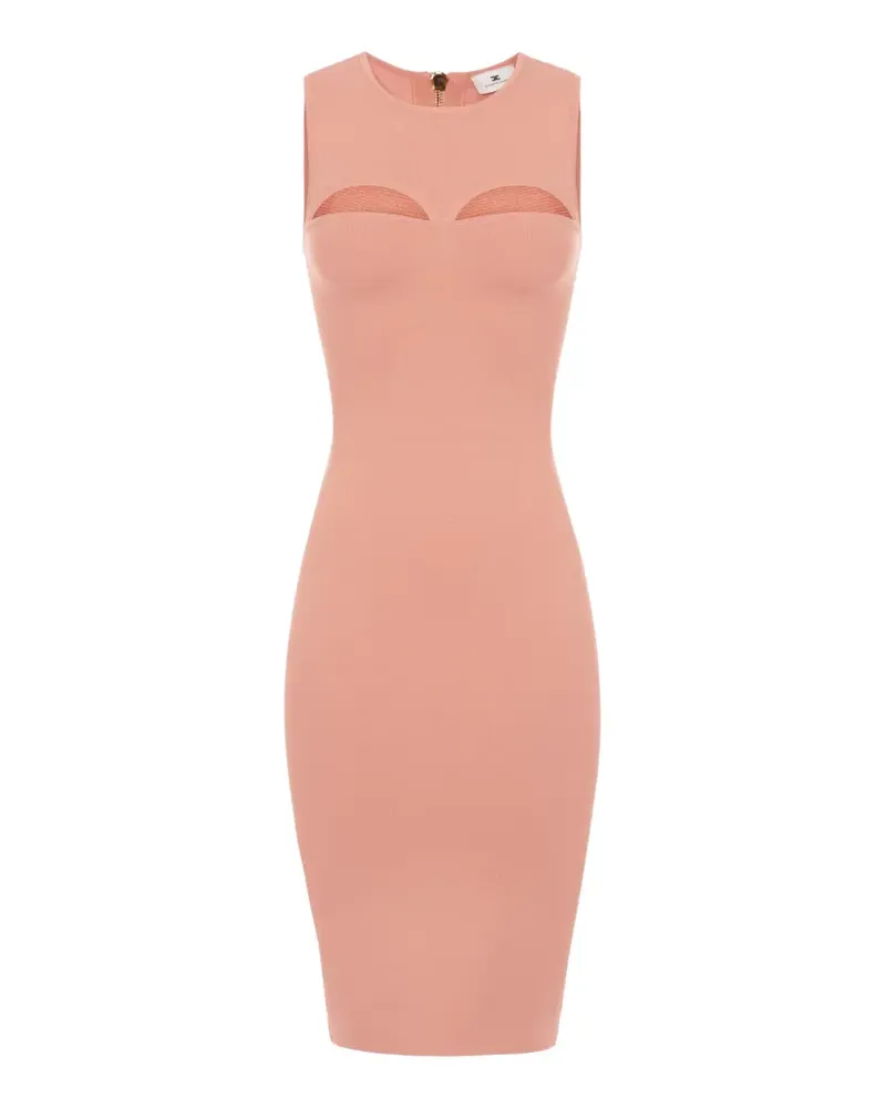 Elisabetta Franchi knit dress with cut-outs - Rosa Rosa