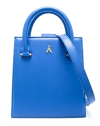 Patrizia Pepe Shopper mit Logo-Schild Blau