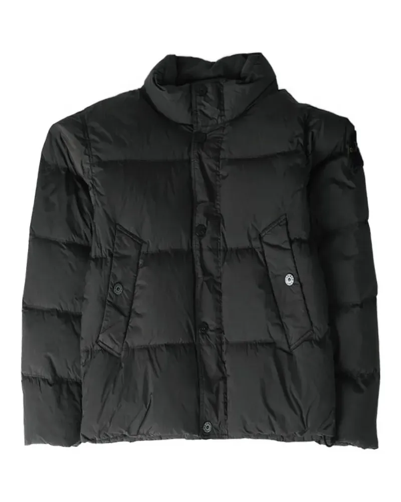Stone Island 4100109 Crinkle Reps NY jacket - Schwarz Schwarz