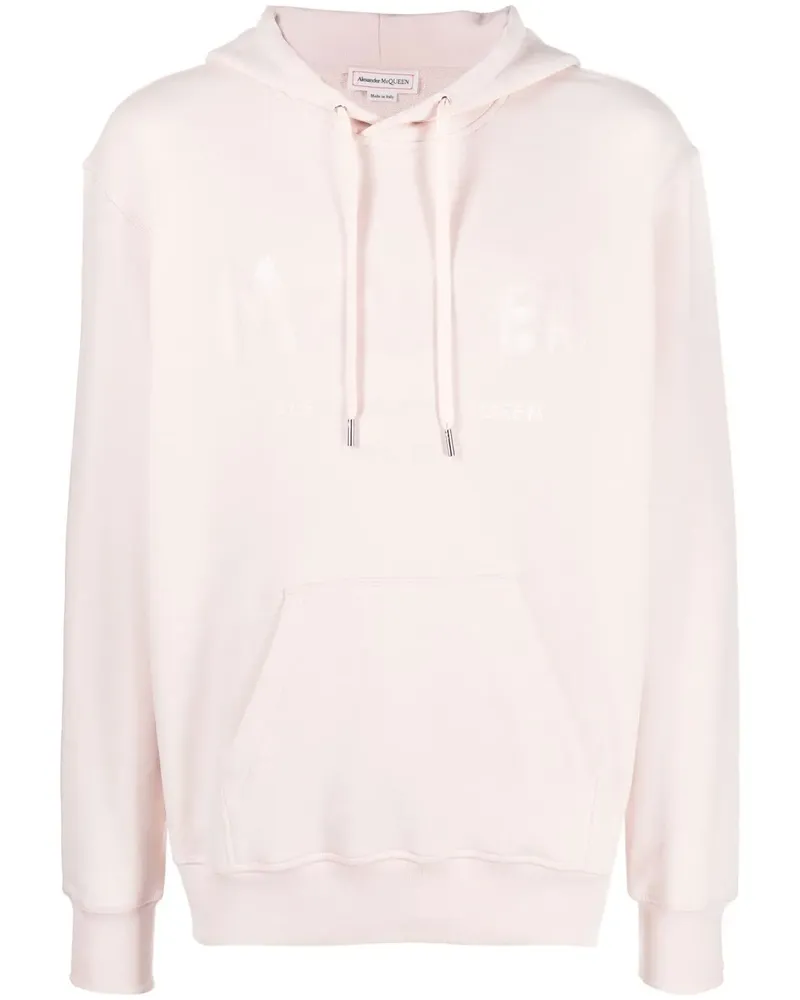 Alexander McQueen Hoodie mit Graffiti-Print - Rosa Rosa