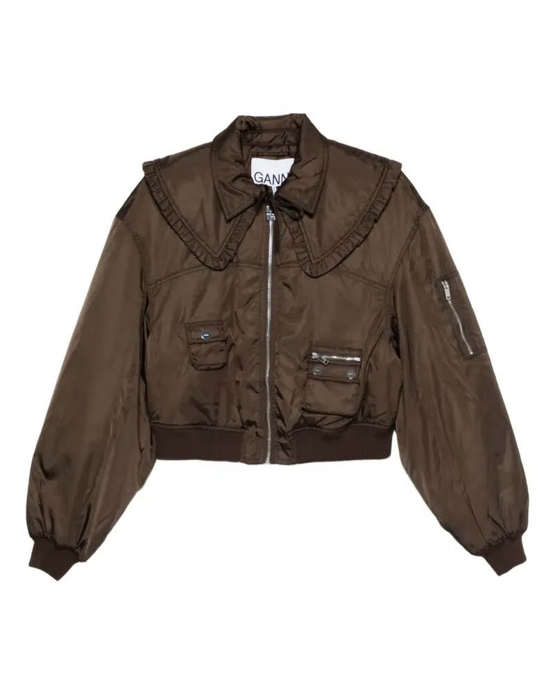 AUTRY Jacke mit Rüschendetail - Braun Braun