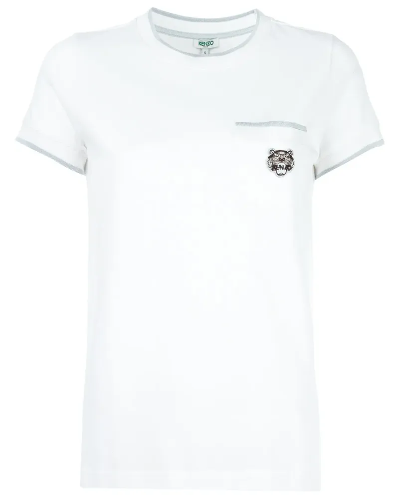Kenzo Mini Tiger' T-Shirt - Weiß Weiß