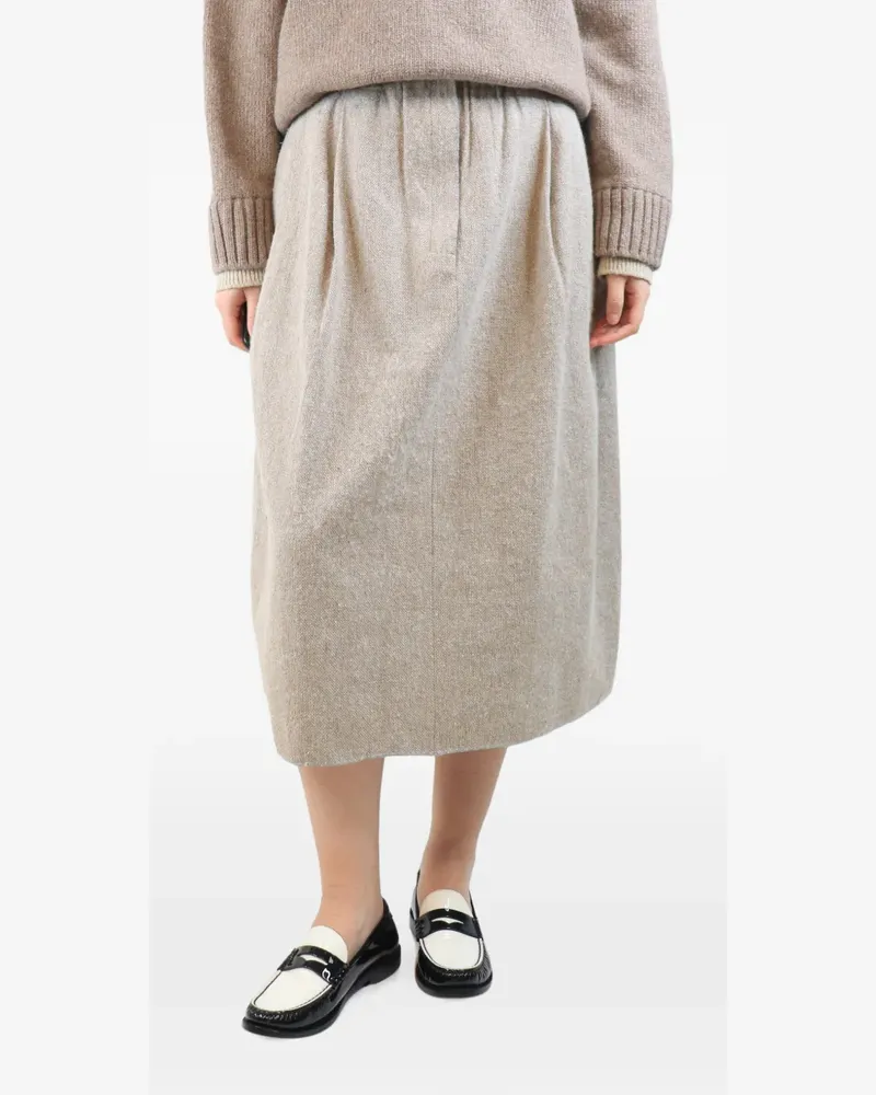 Boboutic pleated midi skirt - Nude Nude