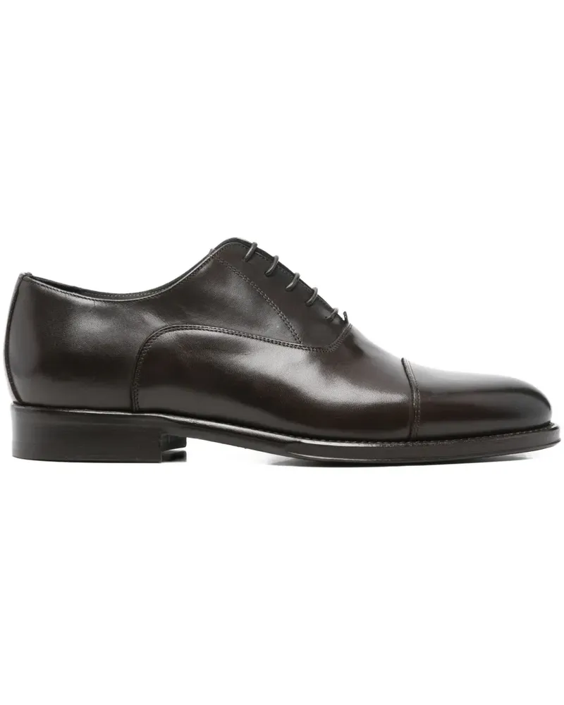 Corneliani leather lace-up oxford shoes - Braun Braun