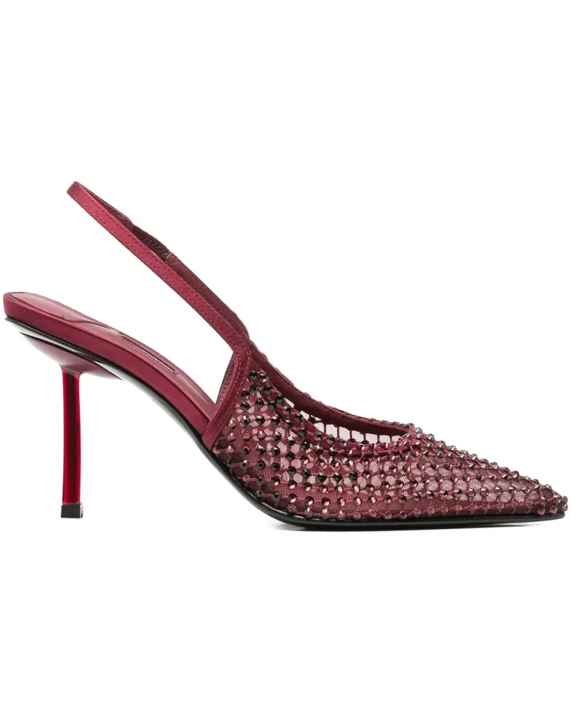 Le Silla Gilda Slingback-Pumps mit Kristallen 90mm - Rot Rot