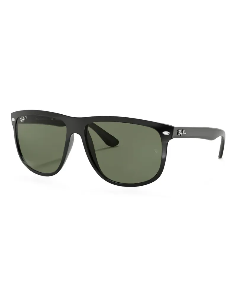 Ray Ban Sonnenbrille mit Logo - Schwarz Schwarz