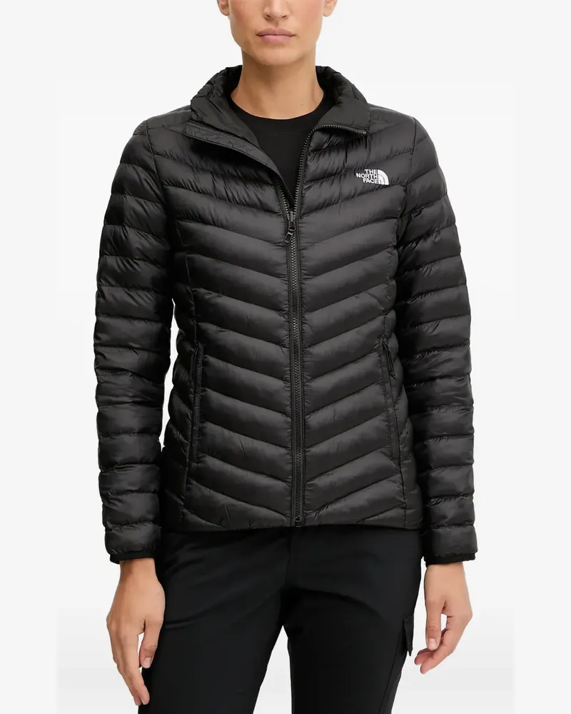 The North Face Huila zip quilted puffer jacket - Schwarz Schwarz