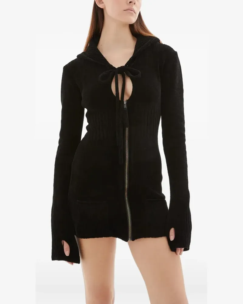 OTTOLINGER Minikleid mit Kapuze - Schwarz Schwarz