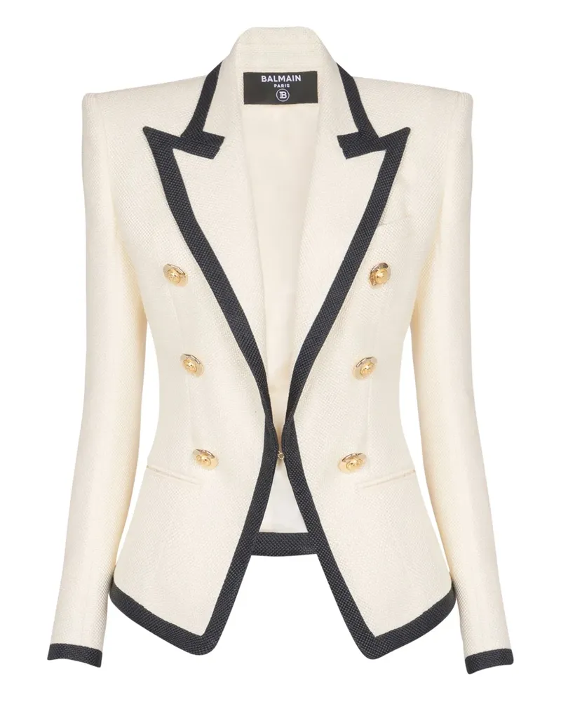 Balmain Zweifarbige Jacke - Nude Nude
