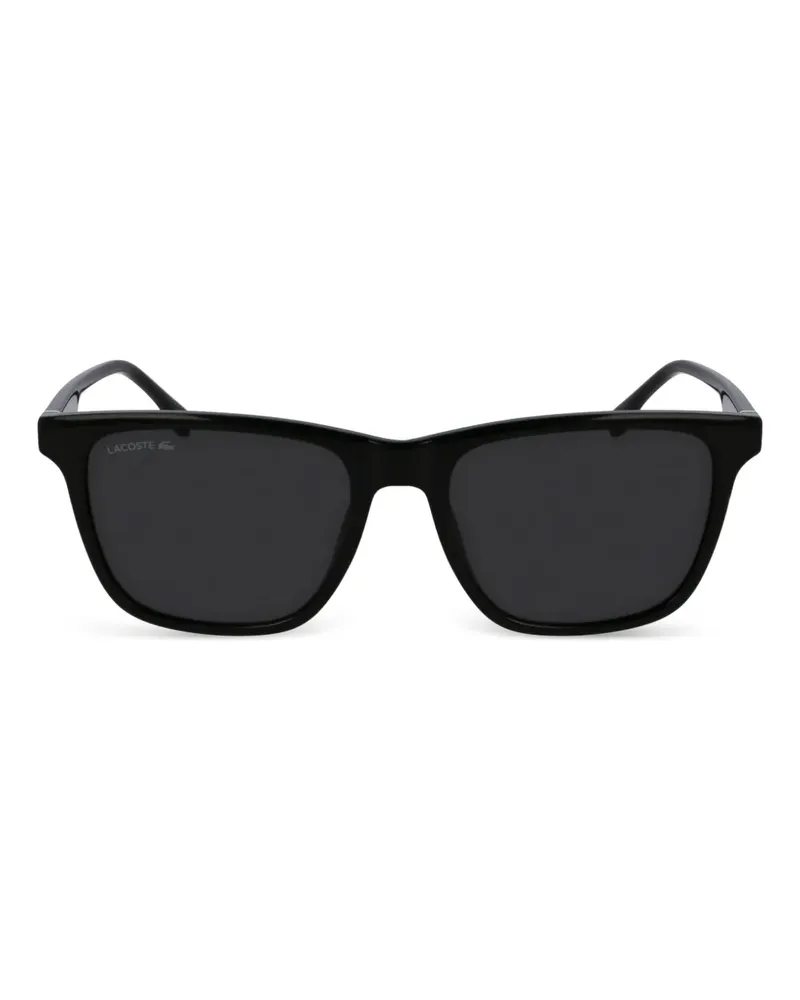 Lacoste Sonnenbrille mit eckigem Gestell - Schwarz Schwarz