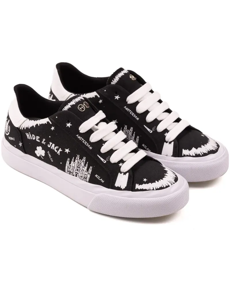 Hide & Jack Toby Sneakers - Schwarz Schwarz