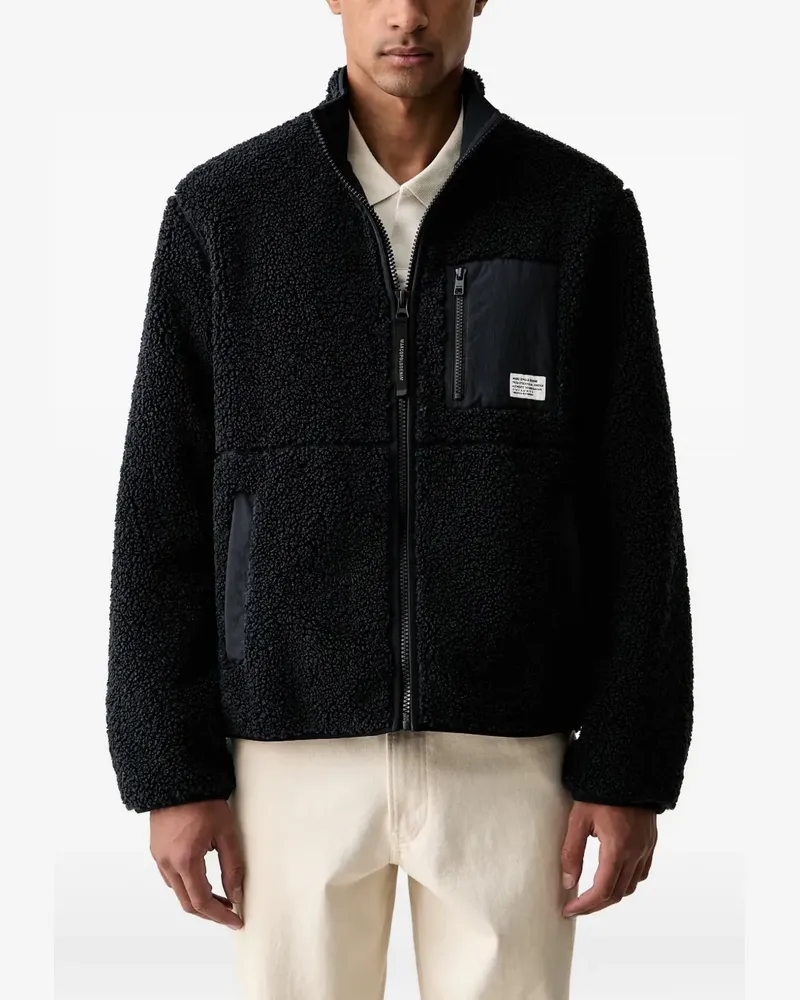 Marc O'Polo zip-up fleece sweater - Blau Blau