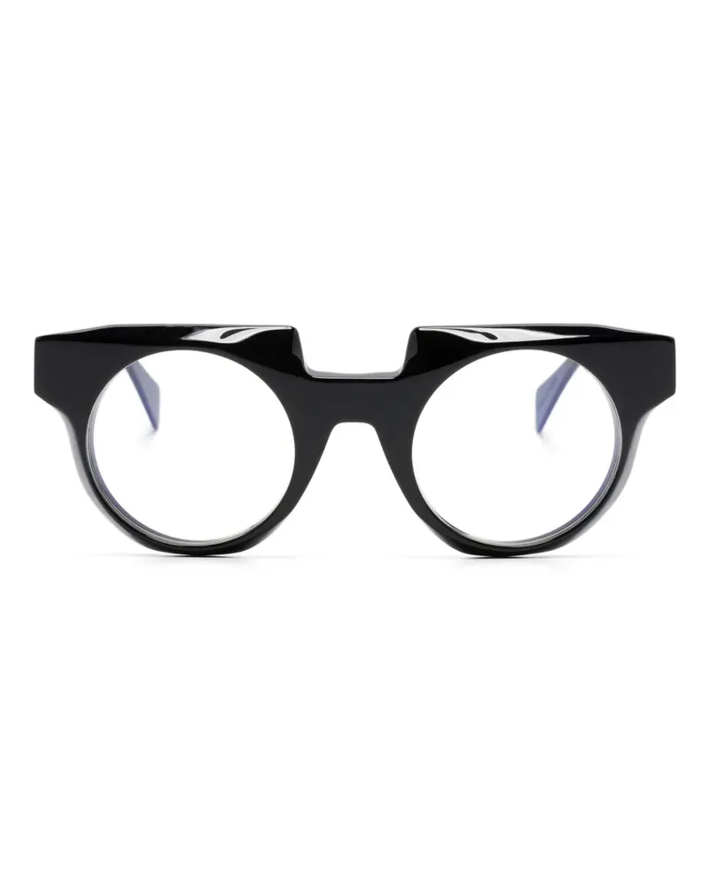 KUBORAUM U1 Brille mit geometrischem Gestell - Schwarz Schwarz