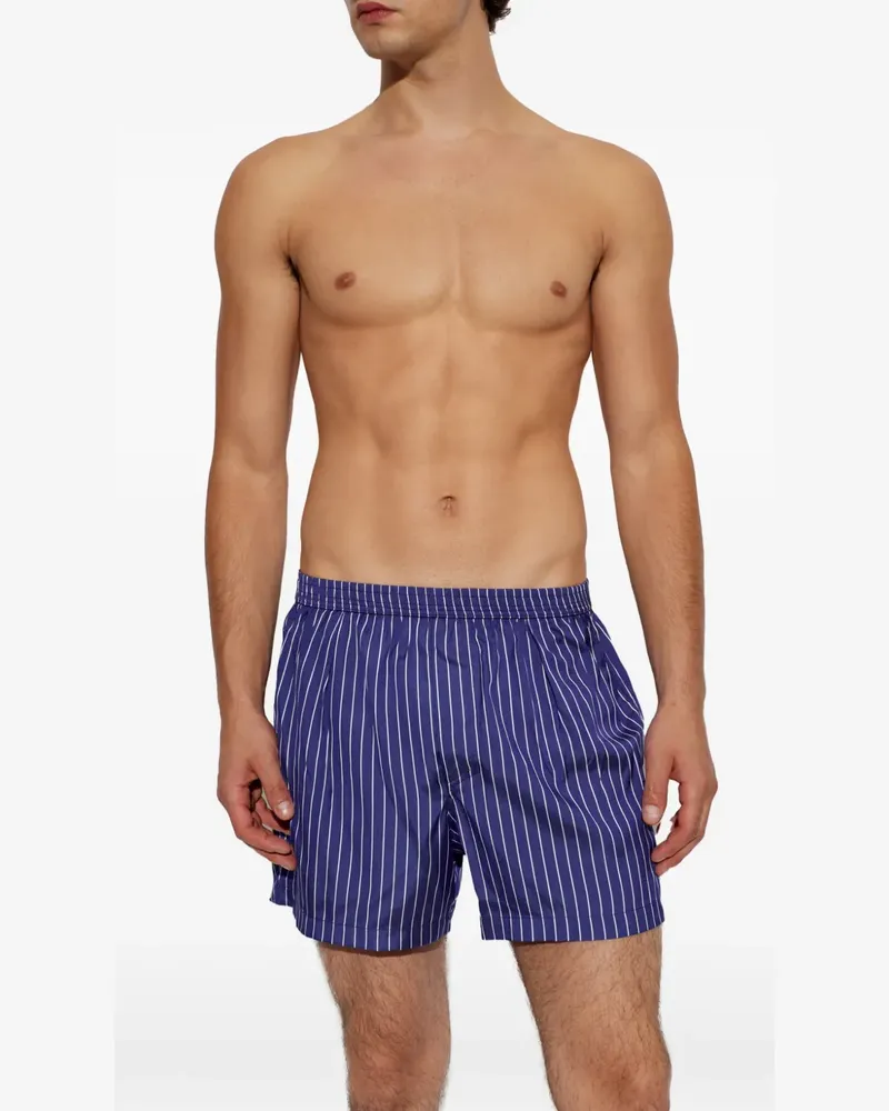 Tom Ford Boxershorts mit Nadelstreifen-Print - Blau Blau