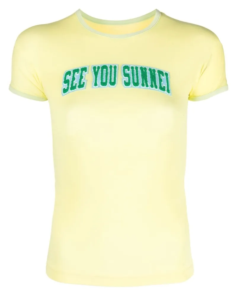 SUNNEI T-Shirt mit Slogan - Gelb Gelb