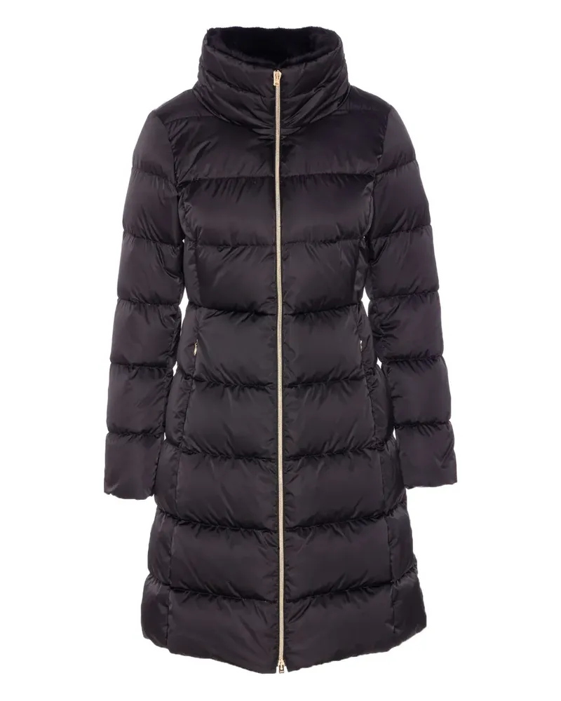 Herno Wattierter Oversized-Mantel mit Stehkragen - Schwarz Schwarz