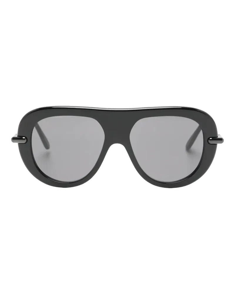 Loewe Sonnenbrille mit rundem Gestell - Schwarz Schwarz