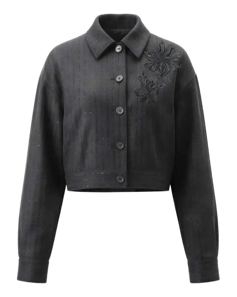 Liu Jo Jacke mit Nadelstreifen - Schwarz Schwarz