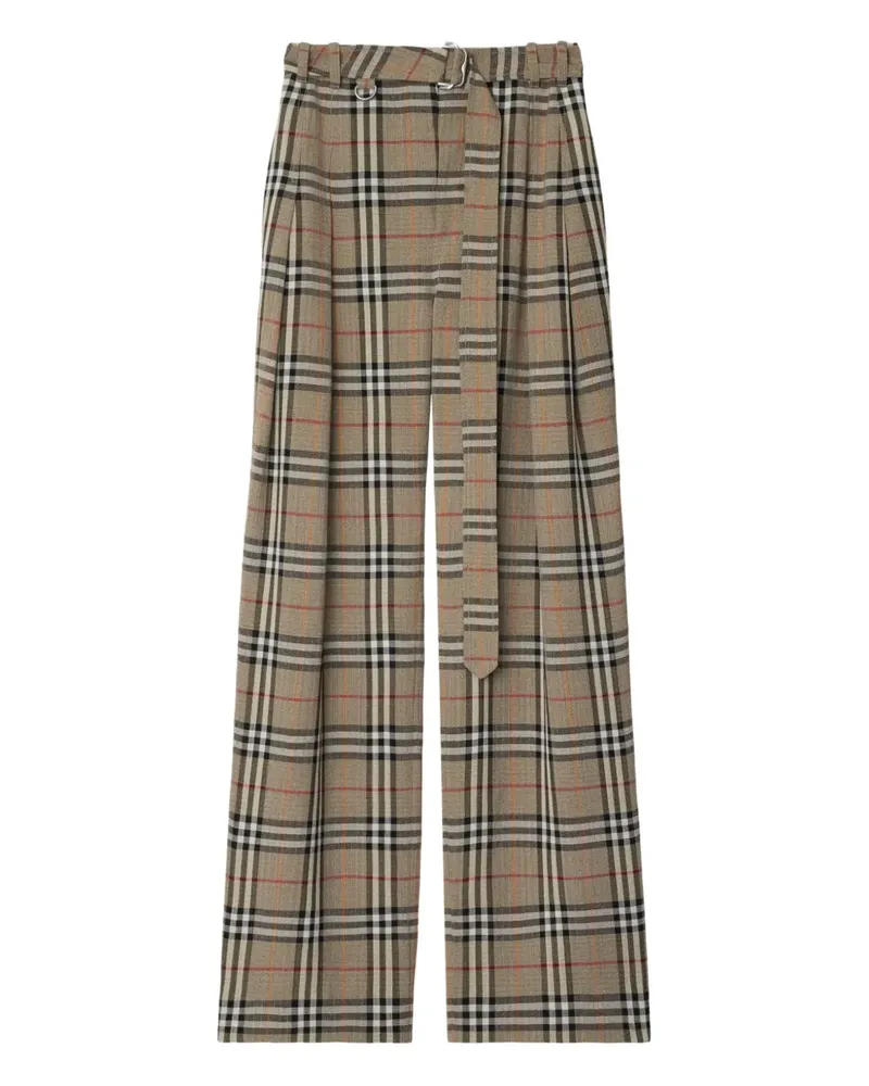 Burberry Karierte Hose - Nude Nude