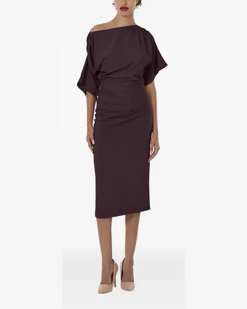 Wolford Drapiertes vielseitig tragbares Midikleid - Violett Violett