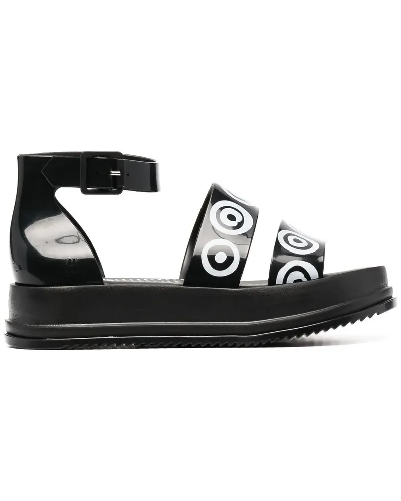 10 Corso Como Sandalen mit Logo-Print - Schwarz Schwarz