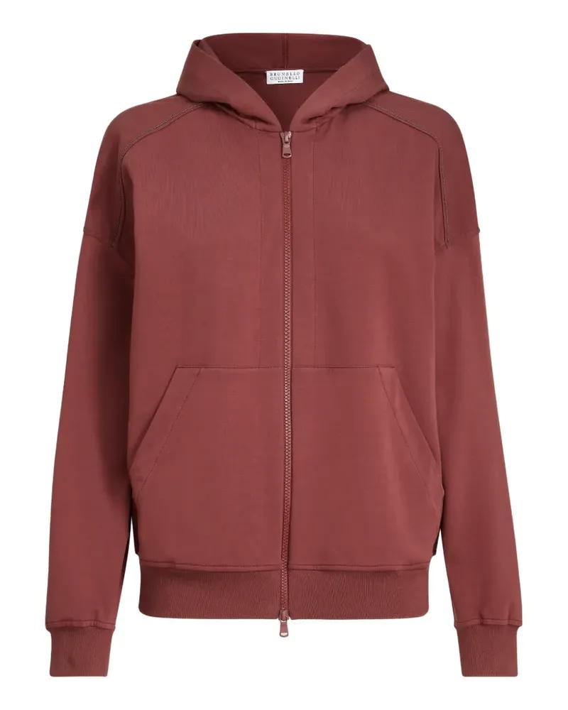 Brunello Cucinelli zip hoodie - Rot Rot