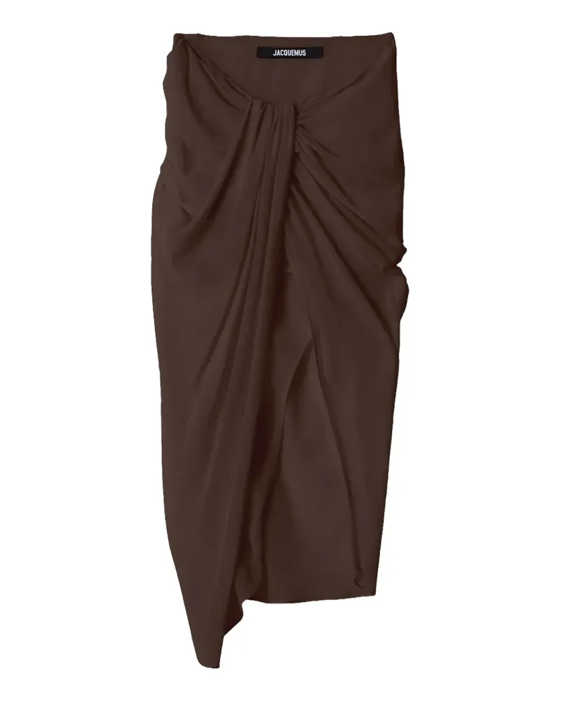 Jacquemus The Paréo draped asymmetric skirt - Braun Braun