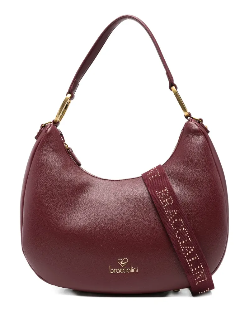 Braccialini leather shoulder bag - Rot Rot