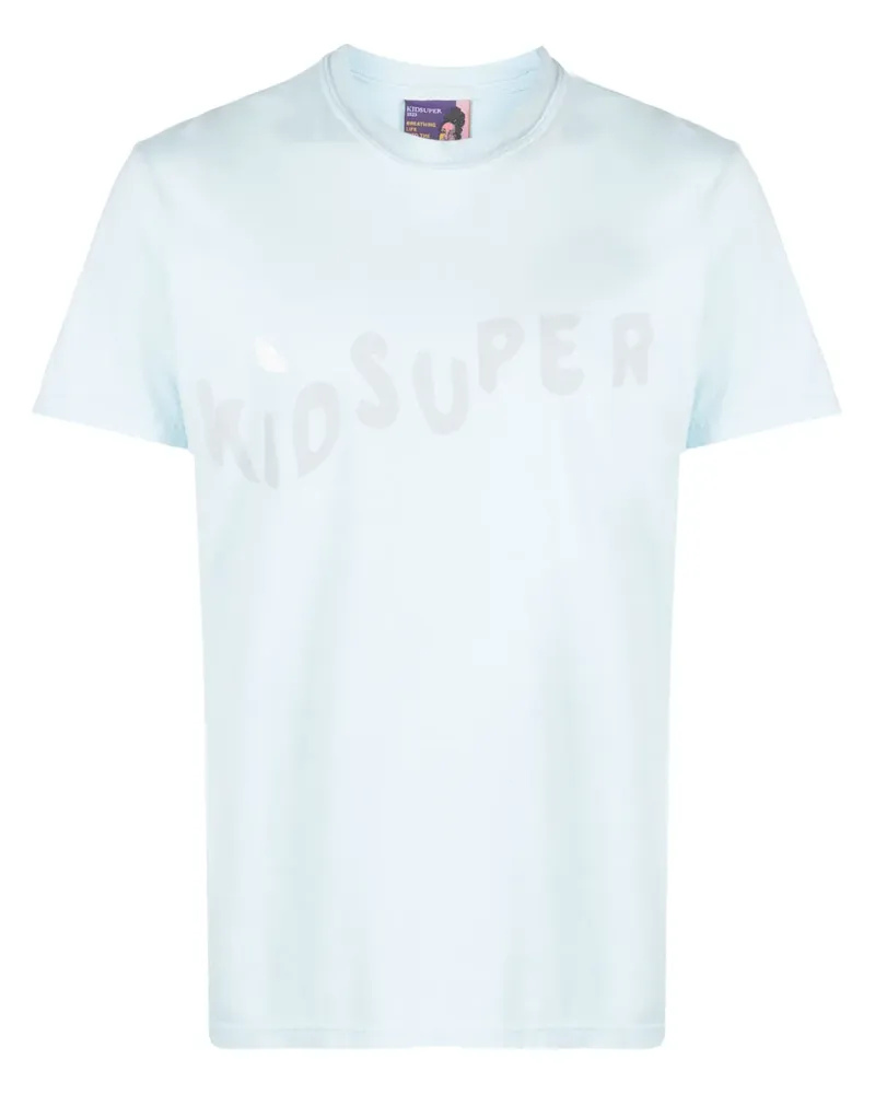 KidSuper T-Shirt mit Logo-Print - Blau Blau