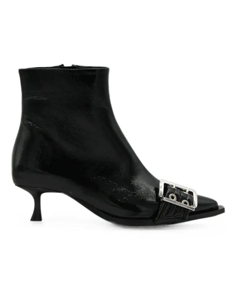 Ganni pointed-toe ankle boots - Schwarz Schwarz