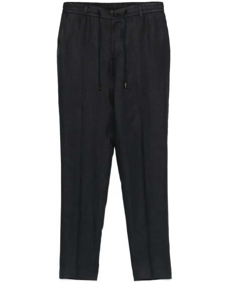 Peserico Klassische Twill-Hose - Blau Blau