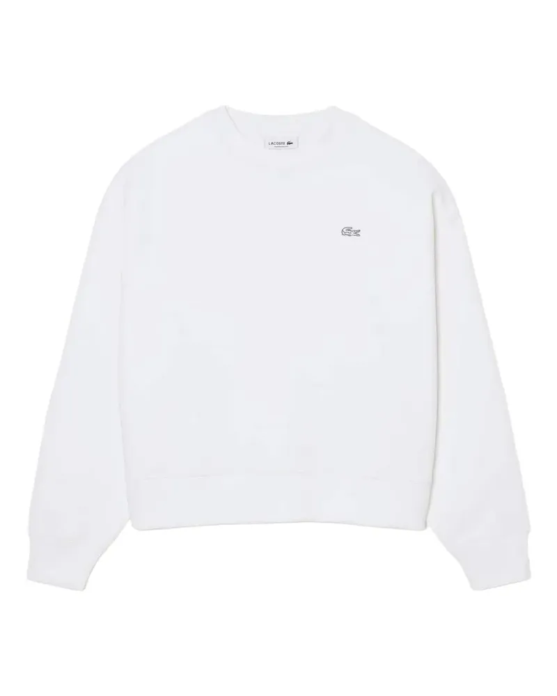 Lacoste oversized logo-patch sweatshirt - Weiß Weiß