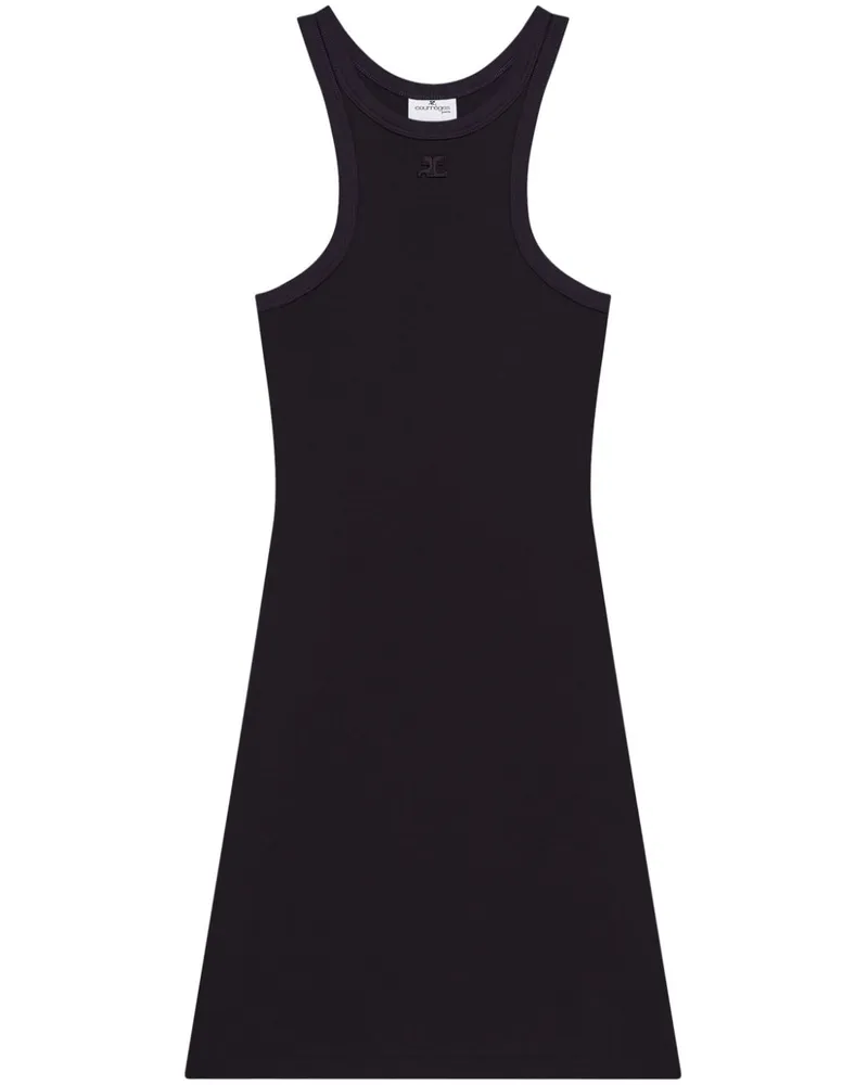Courrèges Jersey-Minikleid - Schwarz Schwarz