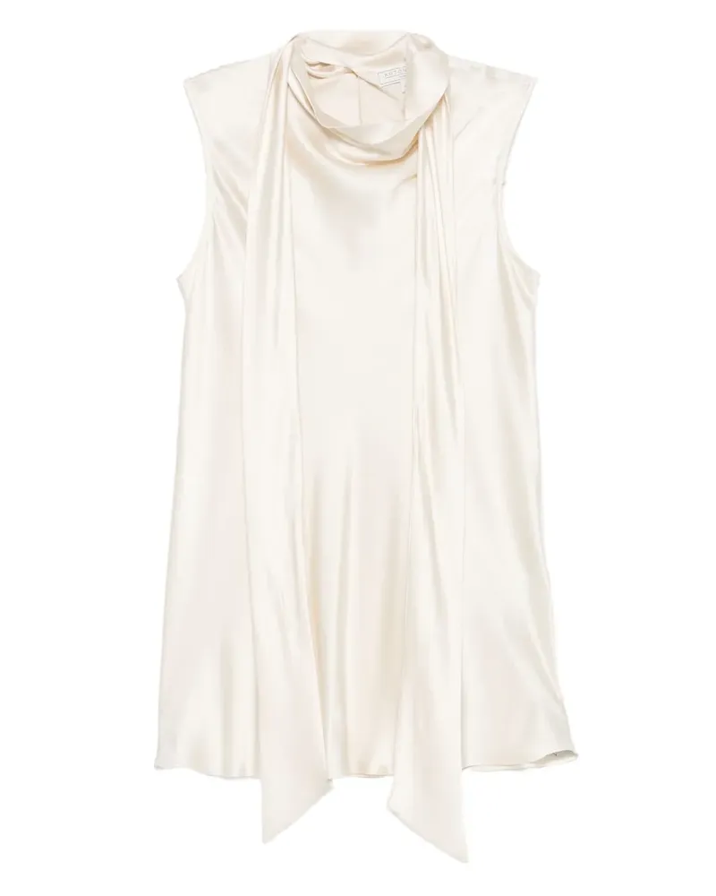 Antonelli Firenze Oberteil mit Schleifenkragen - Nude Nude