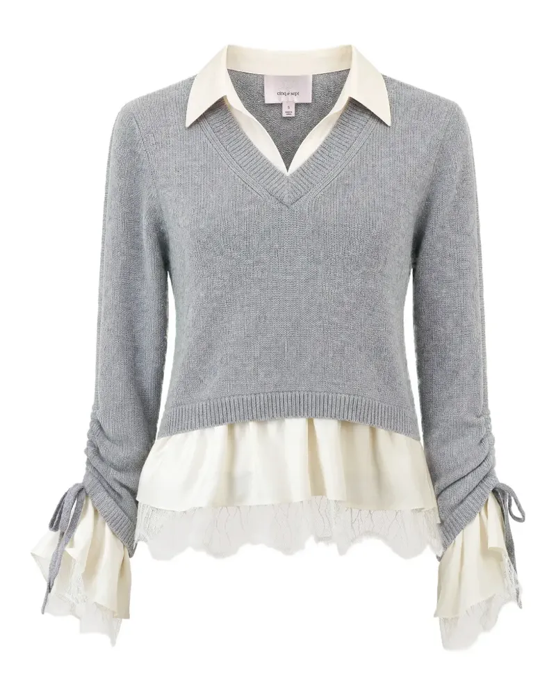 Cinq à Sept Milla Pullover - Grau Grau