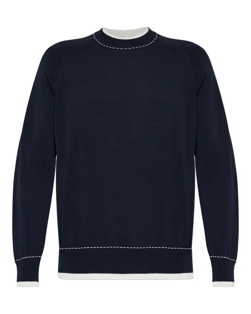 Eleventy long-sleeve crew-neck sweater - Blau Blau