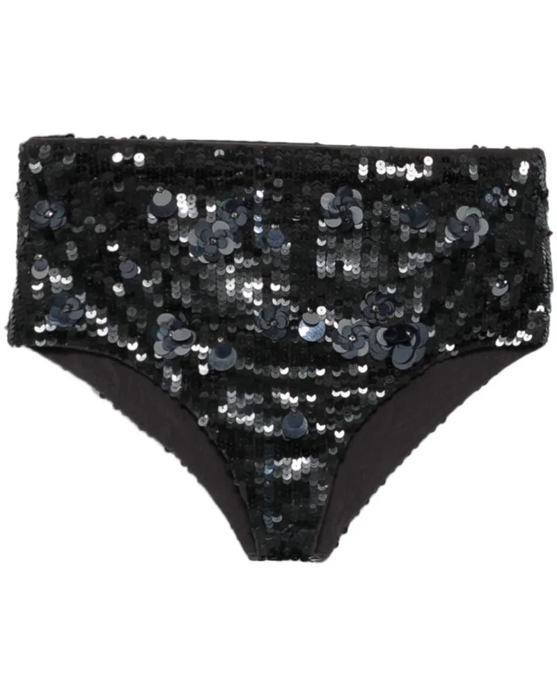 P.A.R.O.S.H. P.A.R.O H. Kurze Glow Shorts - Schwarz Schwarz