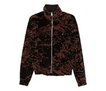 Sportjacke aus Velours - Braun