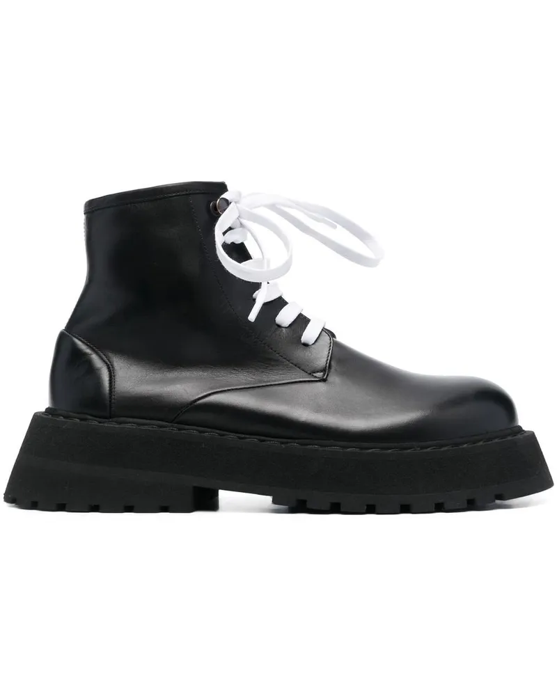 Marsèll Micarro Plateau-Stiefeletten Schwarz