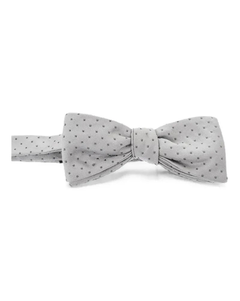 Corneliani Krawatte mit Polka Dots - Grau Grau