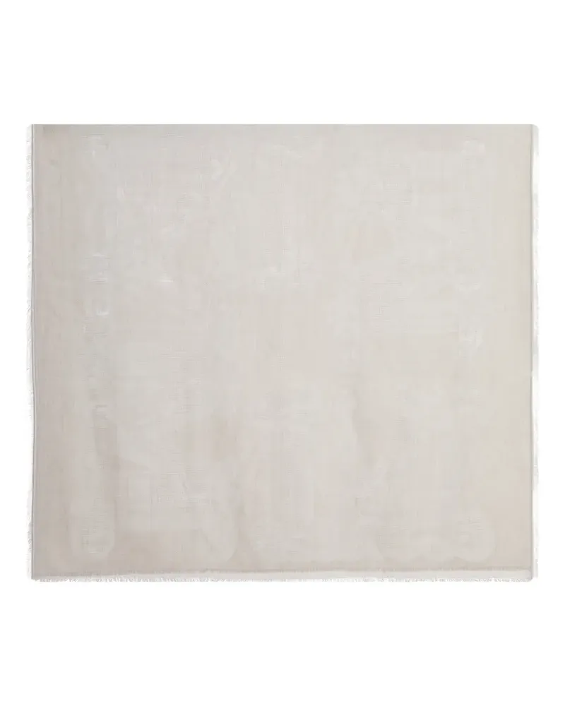 Max Mara Jacquard-Schal mit Logo - Nude Nude