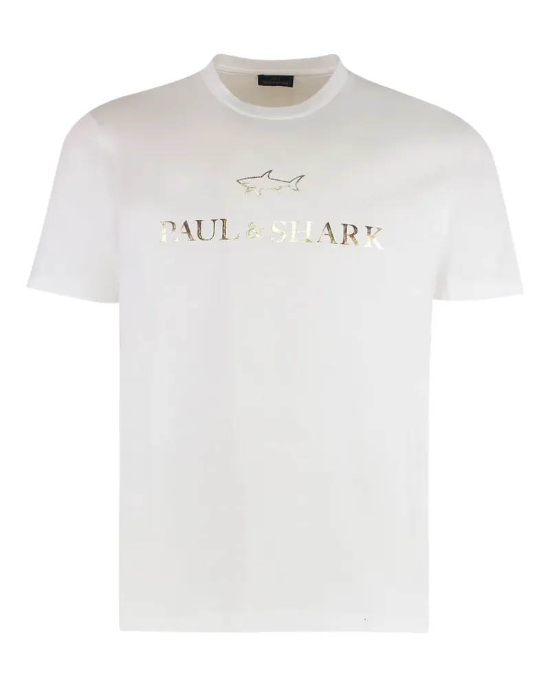Paul & Shark T-Shirt mit Logo-Print - Weiß Weiß