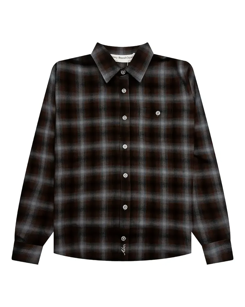 Abc. Gesteppte Flanell-Hemdjacke mit Karomuster - Blau Blau