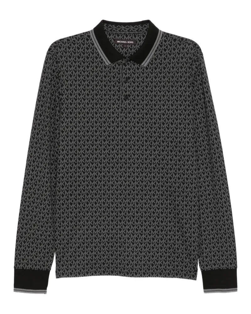 Michael Kors Poloshirt mit Monogramm - Schwarz Schwarz