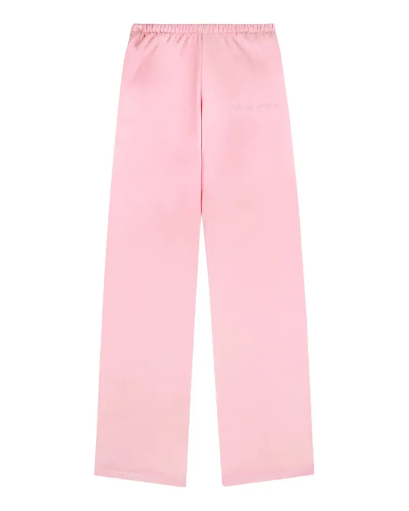 SPORTY & RICH Signature Logo Krystal logo-embellished track pants - Rosa Rosa