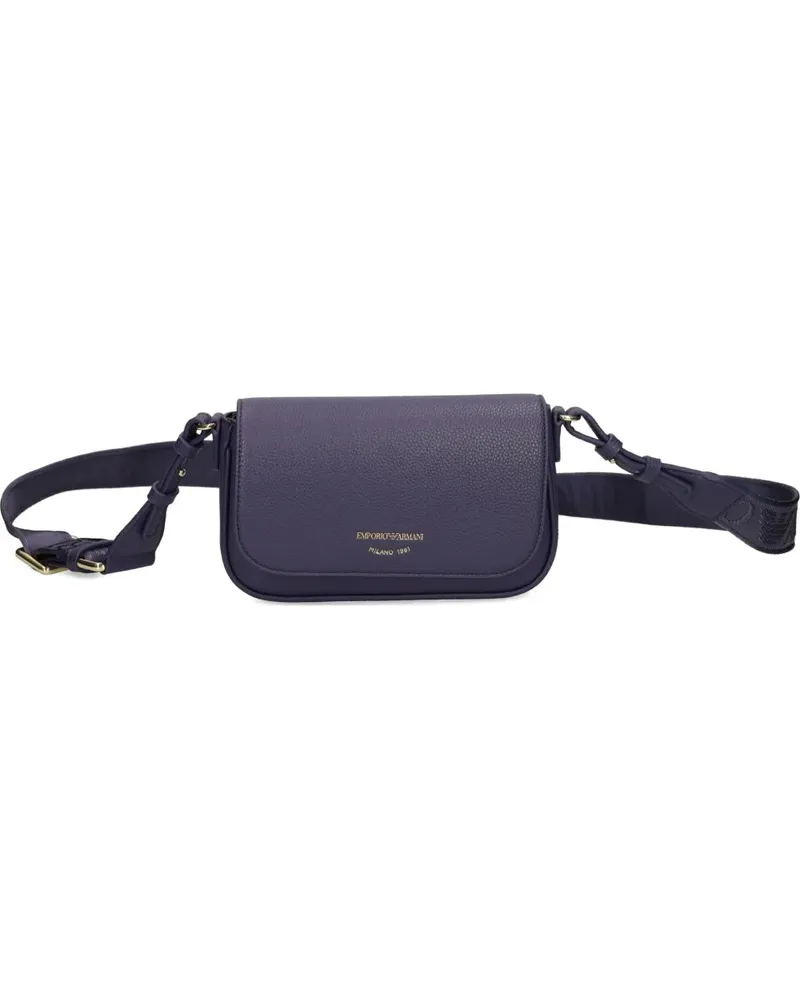 EA7 Mini-Tasche mit Logo-Stempel - Blau Blau