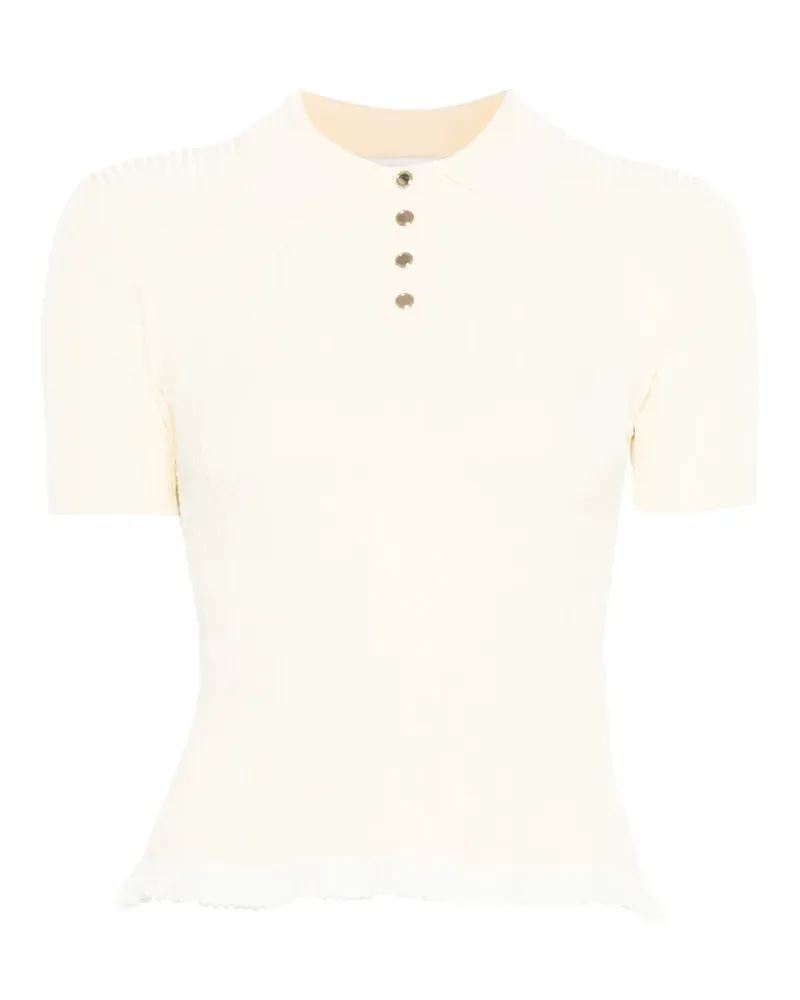 Sandro Poloshirt mit Schnürung - Nude Nude