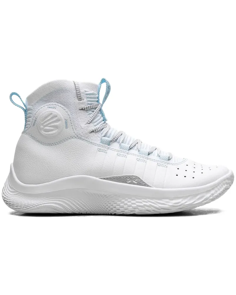 Under Armour Curry 4 FloTro "White Stream/Silver" Sneakers - Weiß Weiß